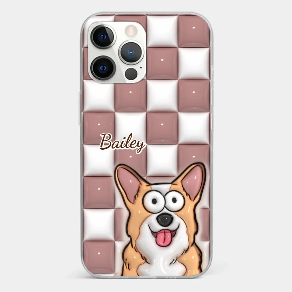 Embracing The Purrfection Of Life - Dog & Cat Personalized Custom 3D Inflated Effect Printed Clear Phone Case - Gift For Pet Owners, Pet Lovers