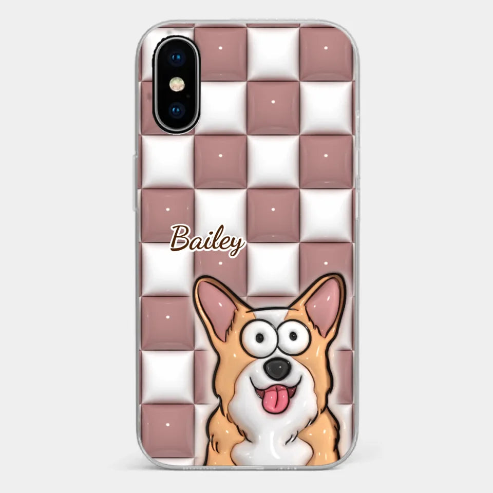 Embracing The Purrfection Of Life - Dog & Cat Personalized Custom 3D Inflated Effect Printed Clear Phone Case - Gift For Pet Owners, Pet Lovers