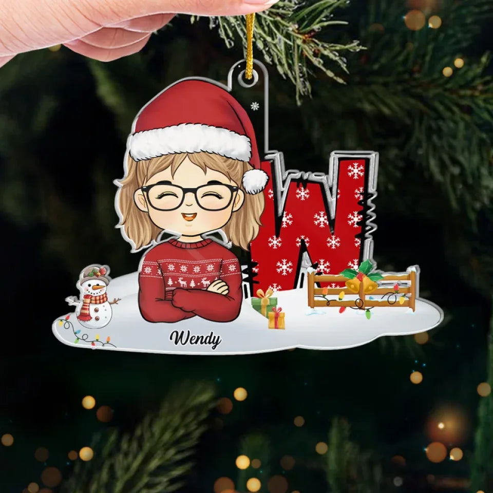 Go Out And Spread The Joy - Bestie Personalized Custom Ornament - Acrylic Custom Shaped - Christmas Gift For Kid