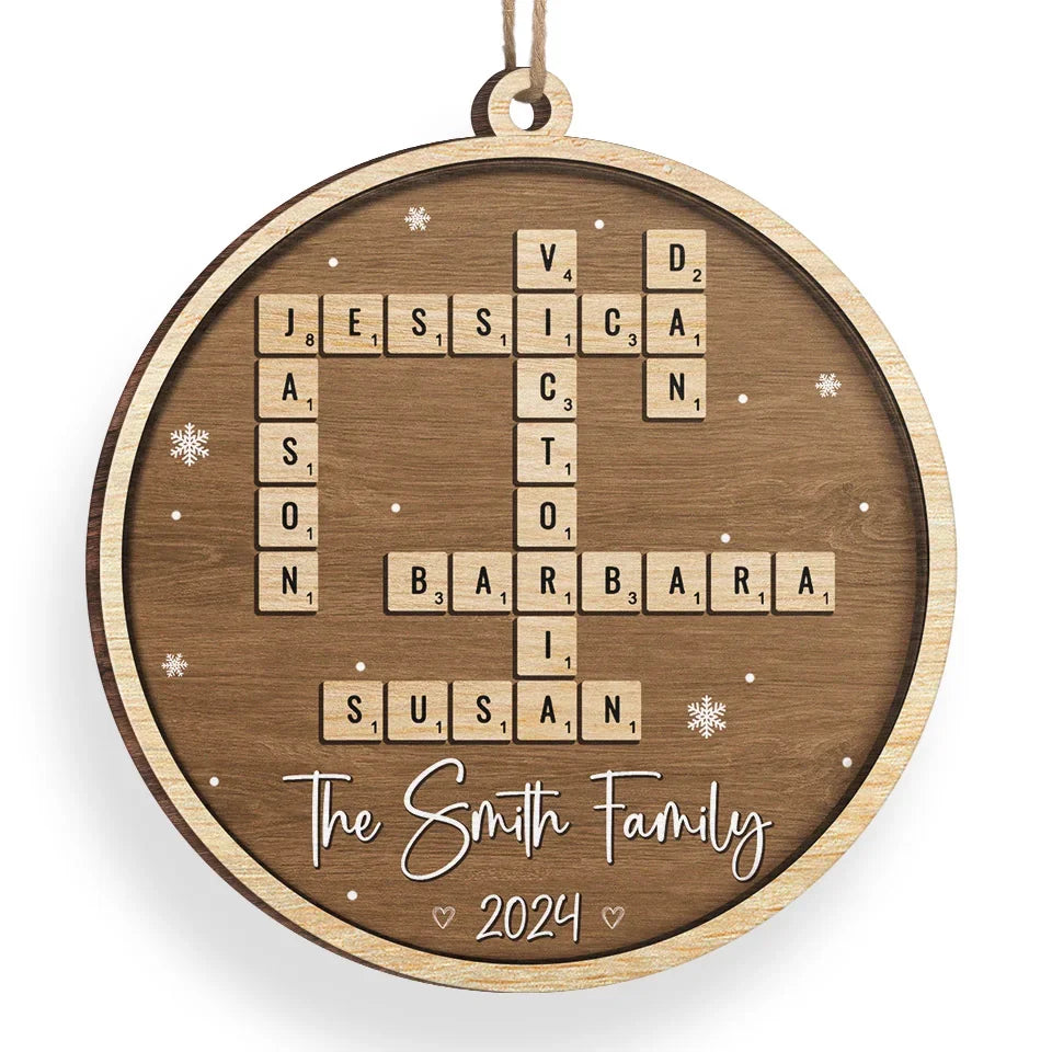 For It Is In Giving That We Receive - Family Personalized Custom Ornament - Wood Custom Shaped - Christmas Gift For Family Members