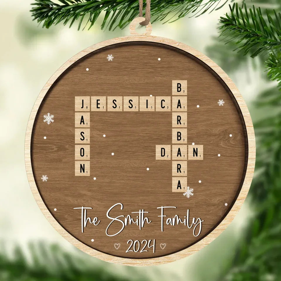 For It Is In Giving That We Receive - Family Personalized Custom Ornament - Wood Custom Shaped - Christmas Gift For Family Members