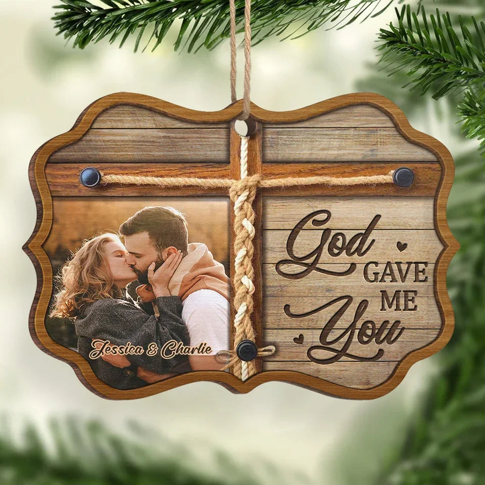 Custom Photo You're My Kind Of Perfect - Couple Personalized Custom Ornament - Wood Benelux Shaped - Christmas Gift For Husband Wife, Anniversary