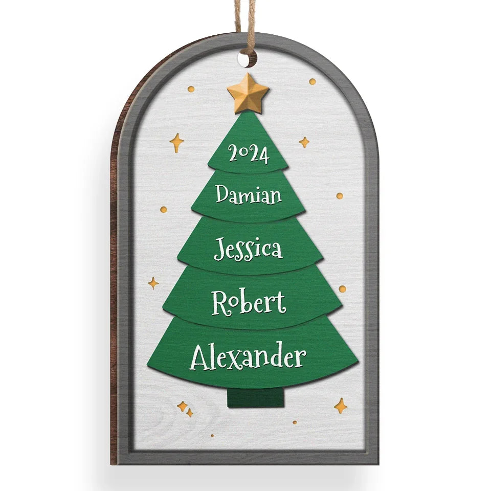 All Christmas Trees Are Perfect - Family Personalized Custom Ornament - Wood Custom Shaped - Christmas Gift For Family Members