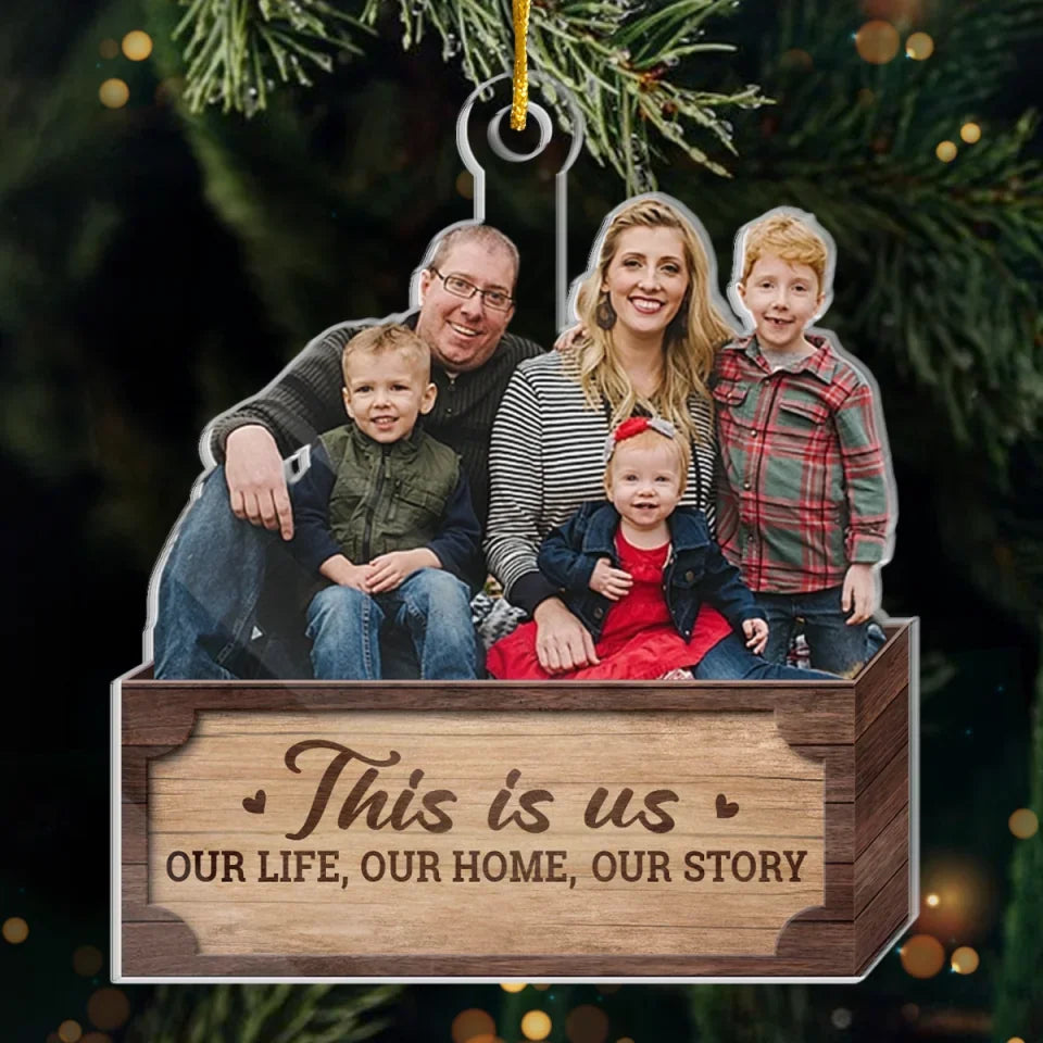 Custom Photo Togetherness Is What Makes The Season Bright - Family Personalized Custom Ornament - Acrylic Custom Shaped - Christmas Gift For Family Members