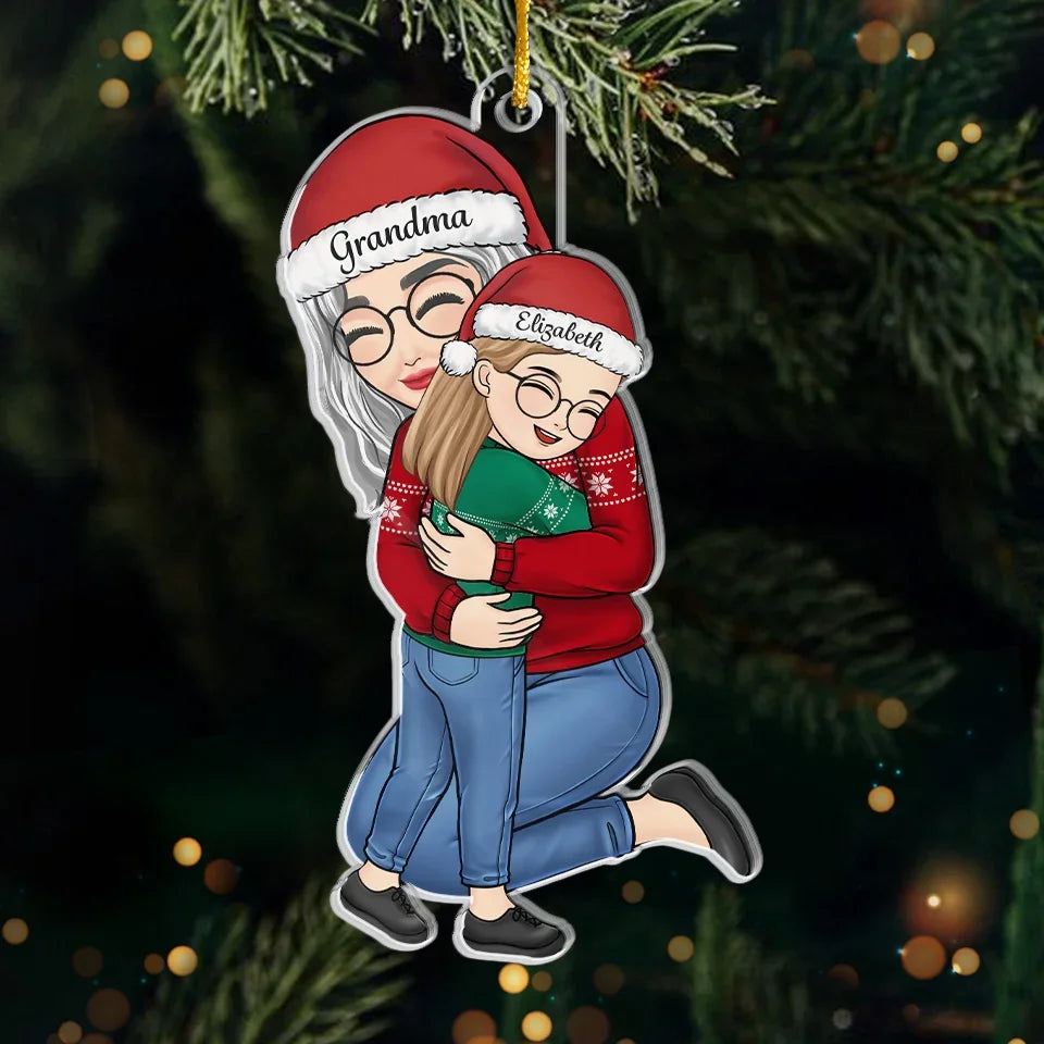 You Are In My Heart Forever, Nana - Family Personalized Custom Ornament - Acrylic Custom Shaped - Christmas Gift For Grandma