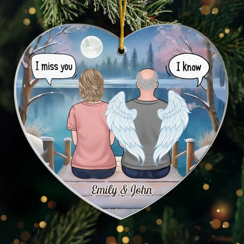 Your Presence Is Missed, Your Memory Treasured - Memorial Personalized Custom Ornament - Acrylic Custom Shaped - Sympathy Gift, Christmas Gift For Family Members