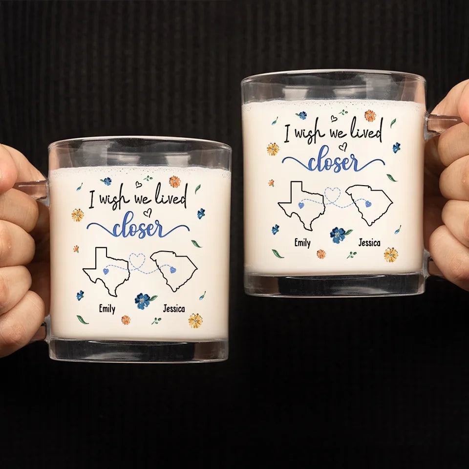 A Sweet Friendship Refreshes The Souls - Bestie Personalized Custom Glass Mug - Gift For Best Friends, BFF, Sisters
