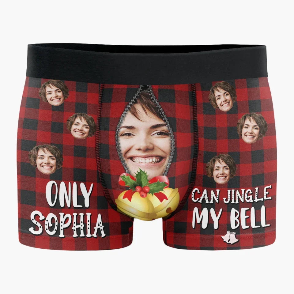 Custom Photo Laughter Lasts Longer Than Any Fancy Gift - Funny Personalized Custom Boxer Briefs, Men's Boxers - Christmas Gift For Boyfriend, Husband, Anniversary