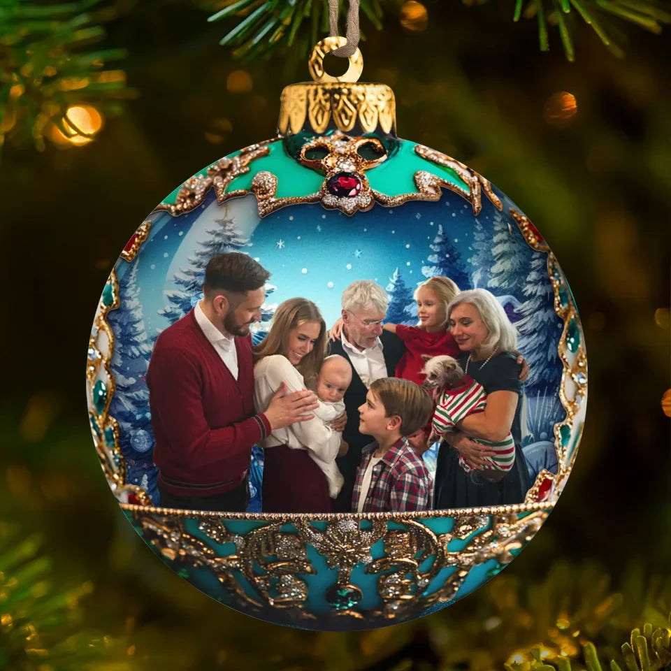 Custom Photo The Best Part Of Christmas - Family Personalized Custom Ornament - Acrylic Custom Shaped - Christmas Gift For Family Members