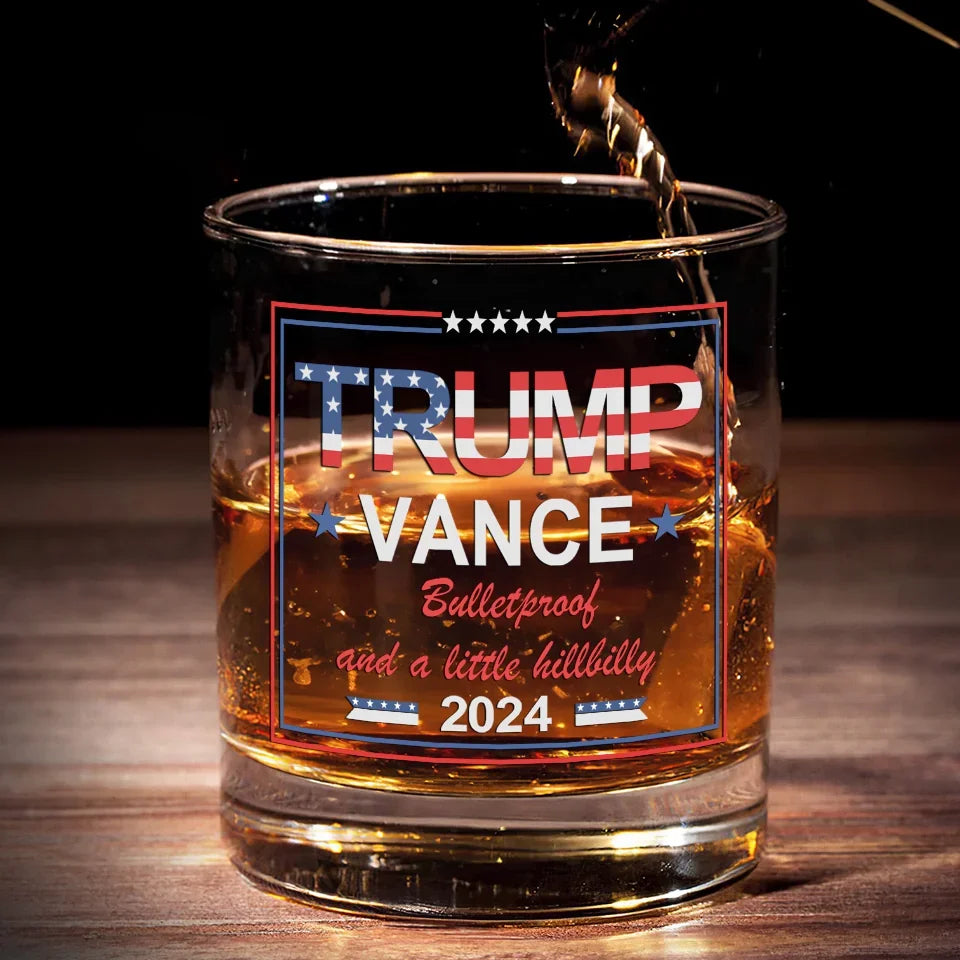 Celebrate The Bond That Unites Us All - US Election Whiskey Glass - Gift For Conservative Supporters