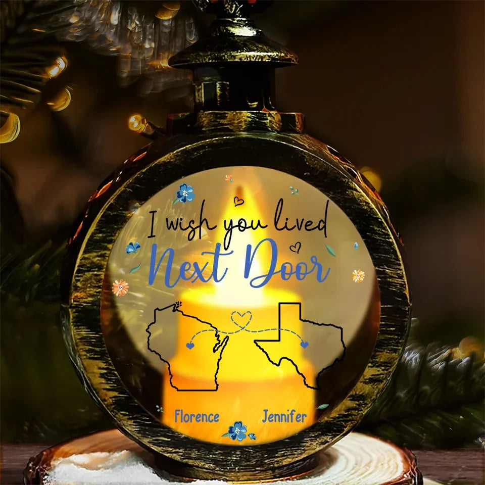 Friends Are The Family We Choose For Ourselves - Bestie Personalized Custom Candlelight Lantern Ornament - Christmas Gift For Best Friends, BFF, Sisters