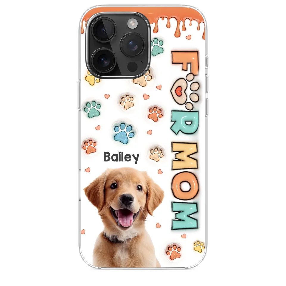 Custom Photo Furry Friends Are The Best Friends - Dog & Cat Personalized Custom 3D Inflated Effect Printed Clear Phone Case - Gift For Pet Owners, Pet Lovers