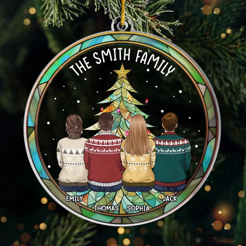 In Family, We Trust - Family Personalized Custom Ornament - Acrylic Custom Shaped - Christmas Gift For Family Members