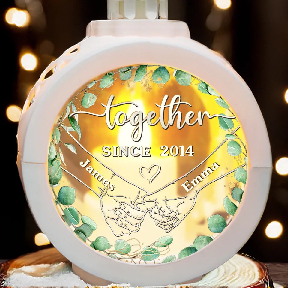 All Of Me Loves All Of You - Couple Personalized Custom Candlelight Lantern Ornament - Christmas Gift For Husband Wife, Anniversary