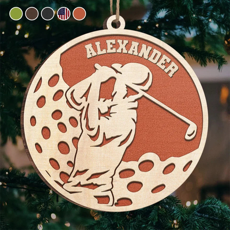 No Limits, No Excuses - Personalized Custom Ornament - Wood Custom Shaped - Christmas Gift For Sport Lovers, Sport Players
