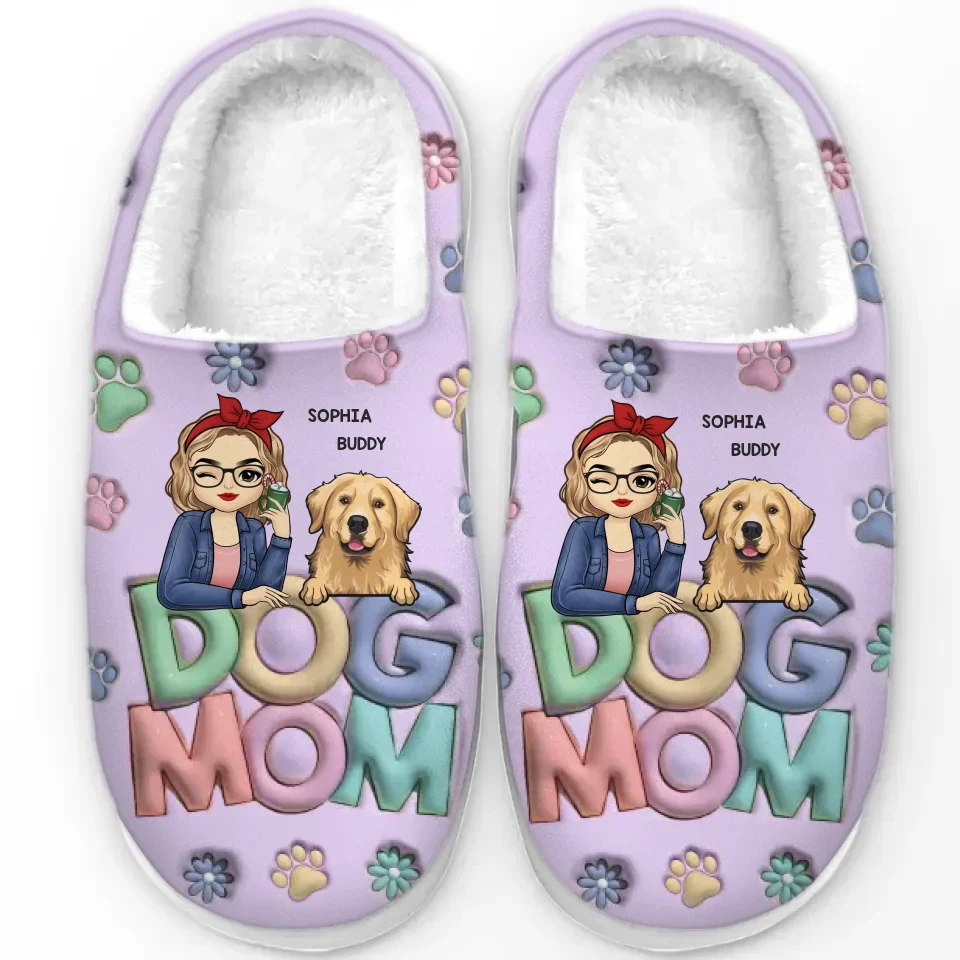 Warm Feet And Happy Pets Make The Best Combo - Dog & Cat Personalized Custom Fluffy Slippers - Christmas Gift For Pet Owners, Pet Lovers