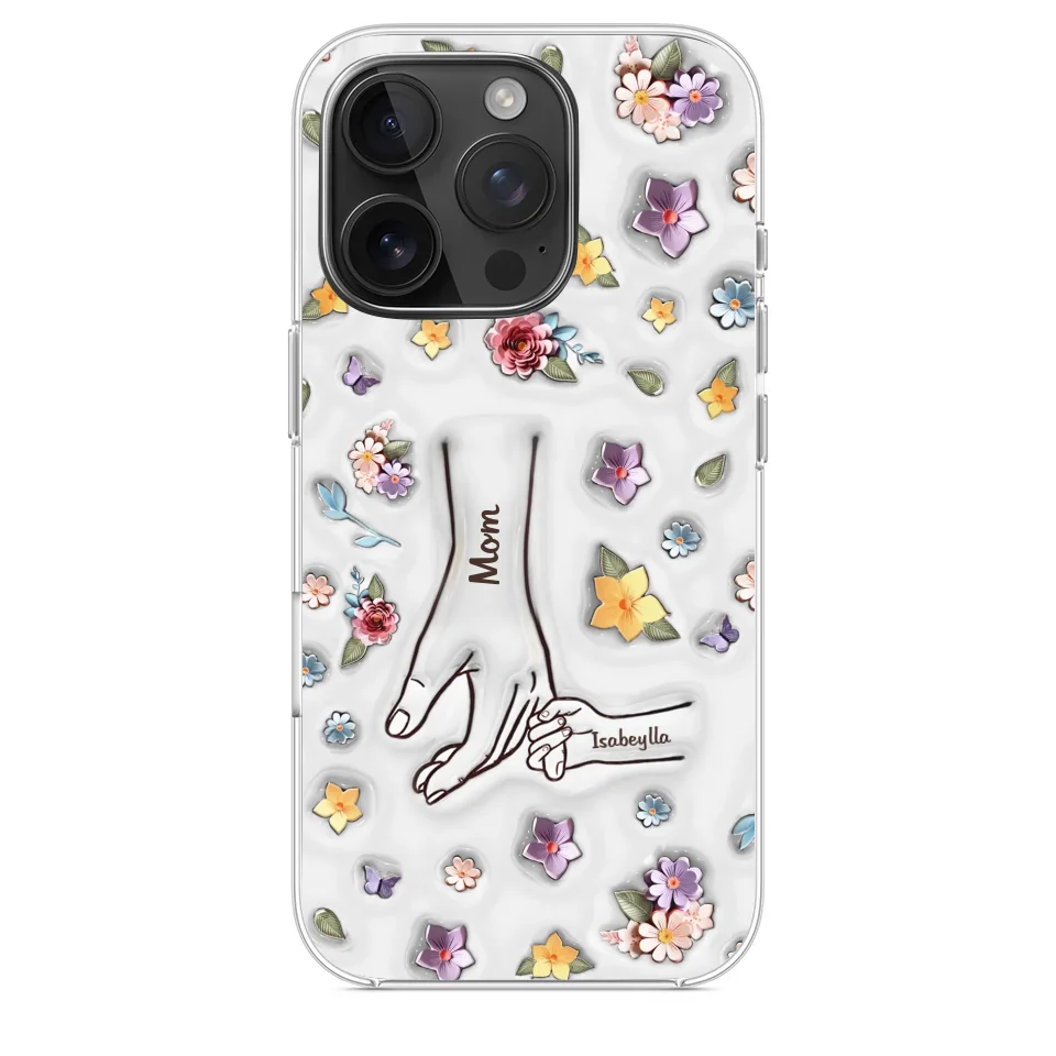 Best Mommy Ever Ever - Family Personalized Custom 3D Inflated Effect Printed Clear Phone Case - Mother's Day, Gift For Mom, Grandma