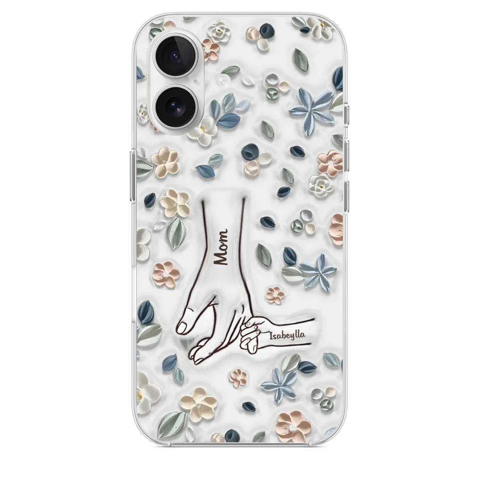 Mom, You Are My Hero - Family Personalized Custom 3D Inflated Effect Printed Clear Phone Case - Mother's Day, Gift For Mom, Grandma