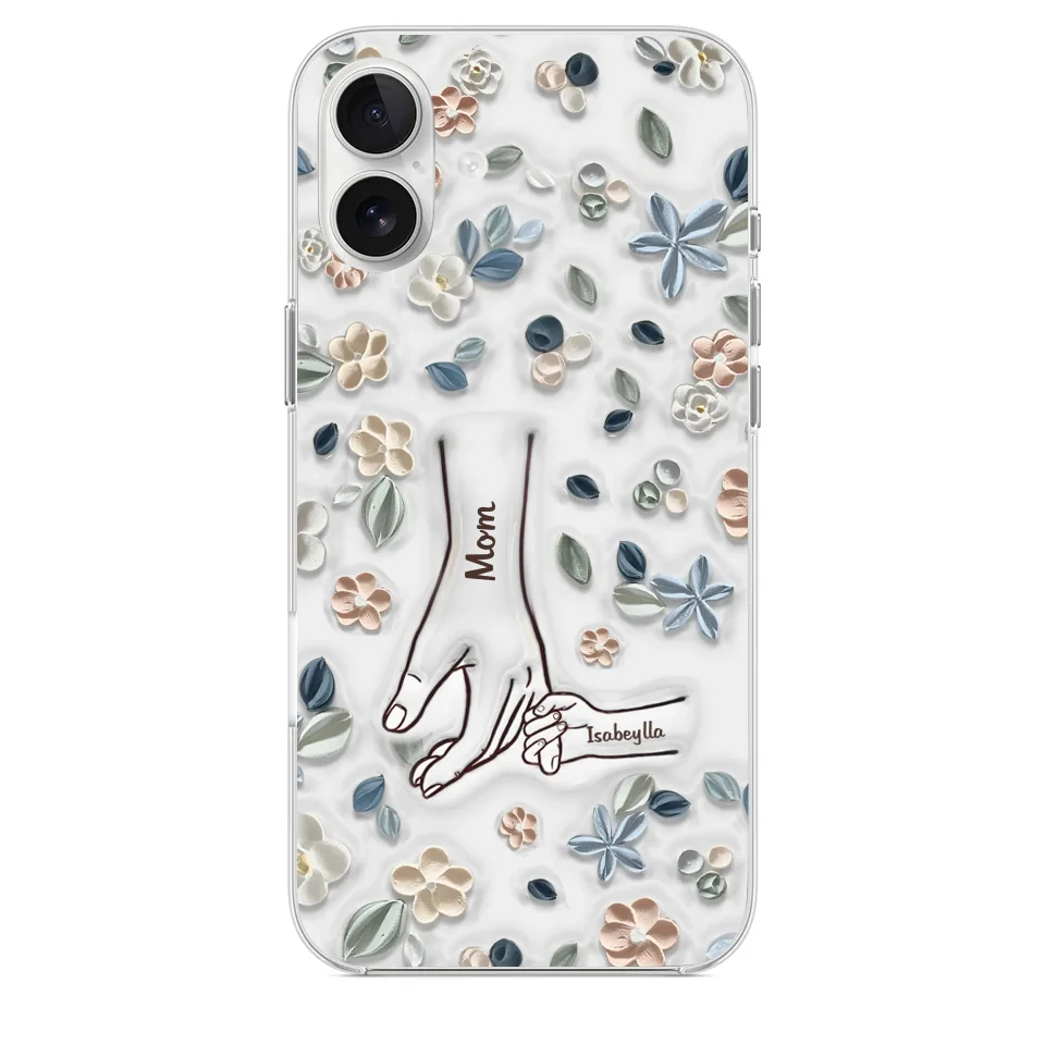 Mom, You Are My Hero - Family Personalized Custom 3D Inflated Effect Printed Clear Phone Case - Mother's Day, Gift For Mom, Grandma