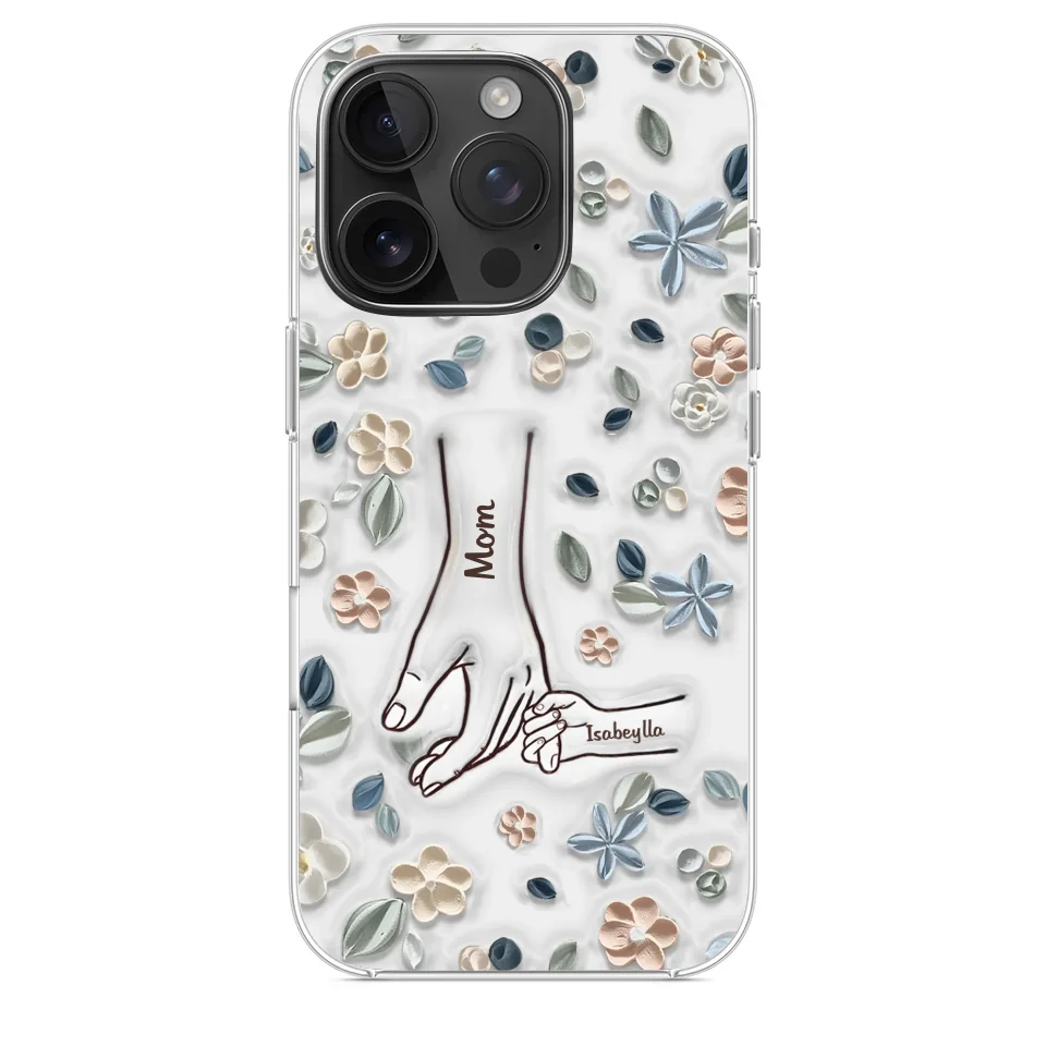 Mom, You Are My Hero - Family Personalized Custom 3D Inflated Effect Printed Clear Phone Case - Mother's Day, Gift For Mom, Grandma