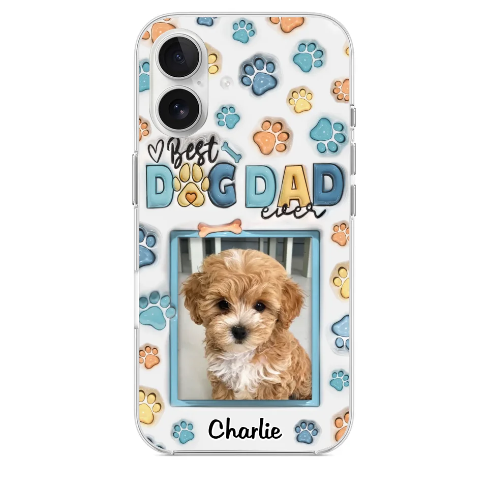 Best Dog Mom Ever - Dog & Cat Personalized Custom 3D Inflated Effect Printed Clear Phone Case - Mother's Day, Gift For Pet Owners, Pet Lovers