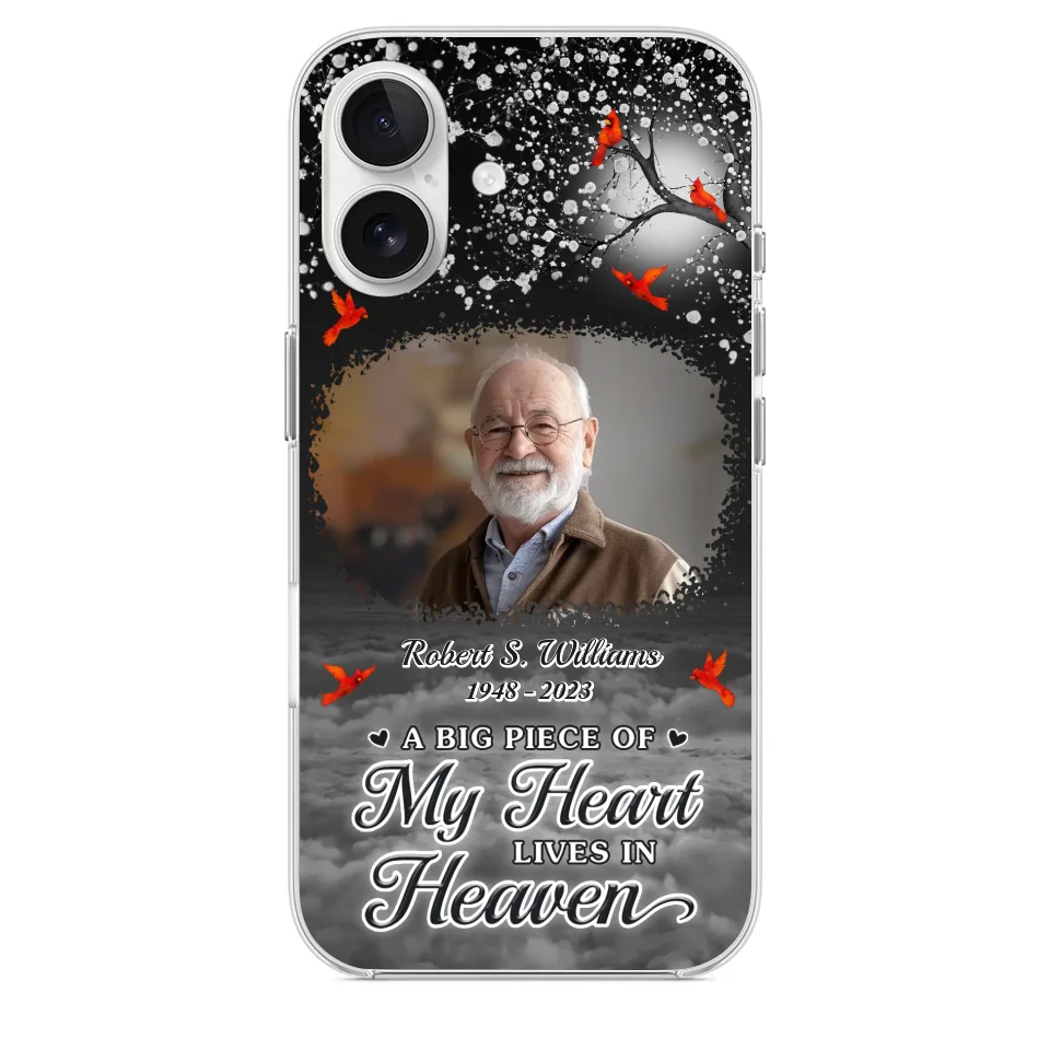 Custom Photo Your Love Will Always Be Here - Memorial Personalized Custom Clear Phone Case - Sympathy Gift For Family Members