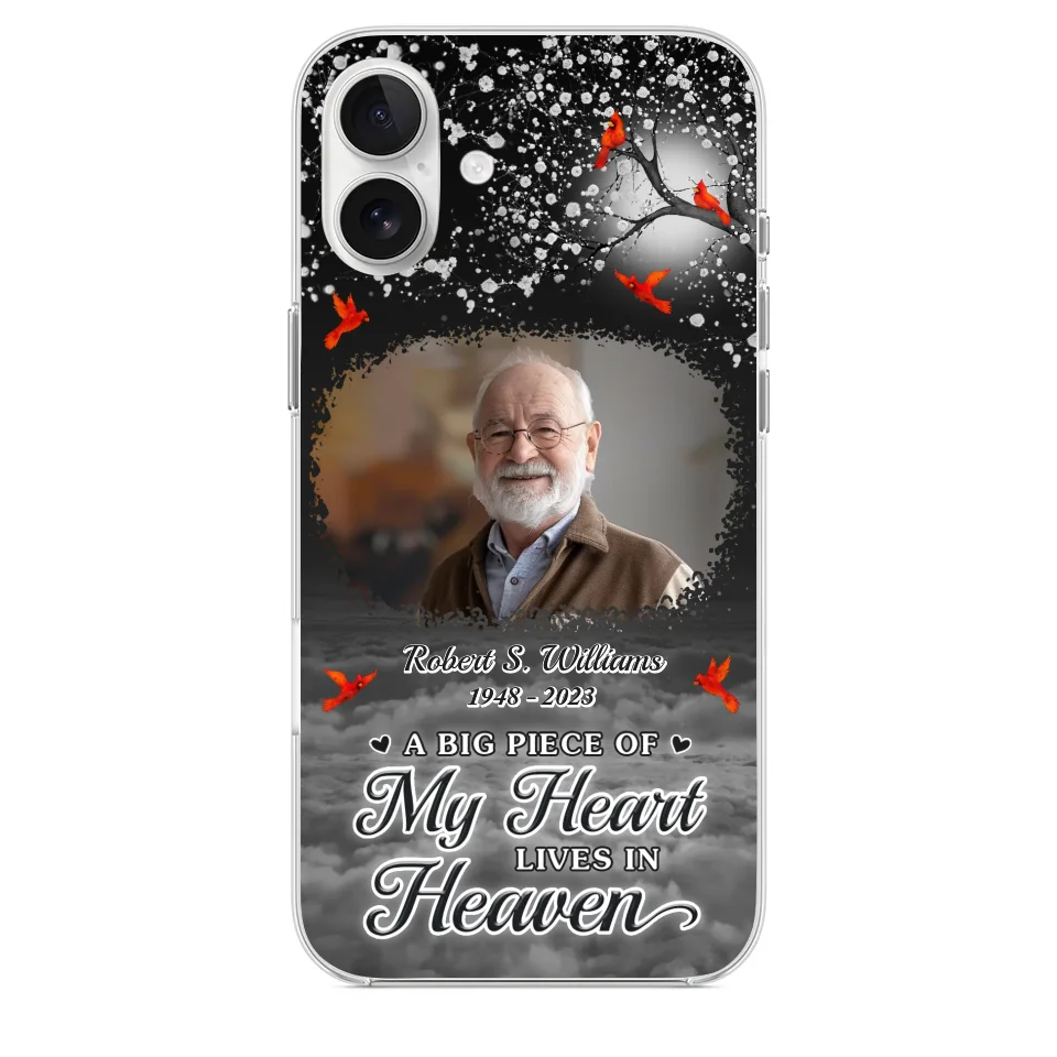 Custom Photo Your Love Will Always Be Here - Memorial Personalized Custom Clear Phone Case - Sympathy Gift For Family Members