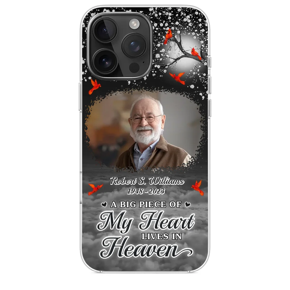 Custom Photo Your Love Will Always Be Here - Memorial Personalized Custom Clear Phone Case - Sympathy Gift For Family Members