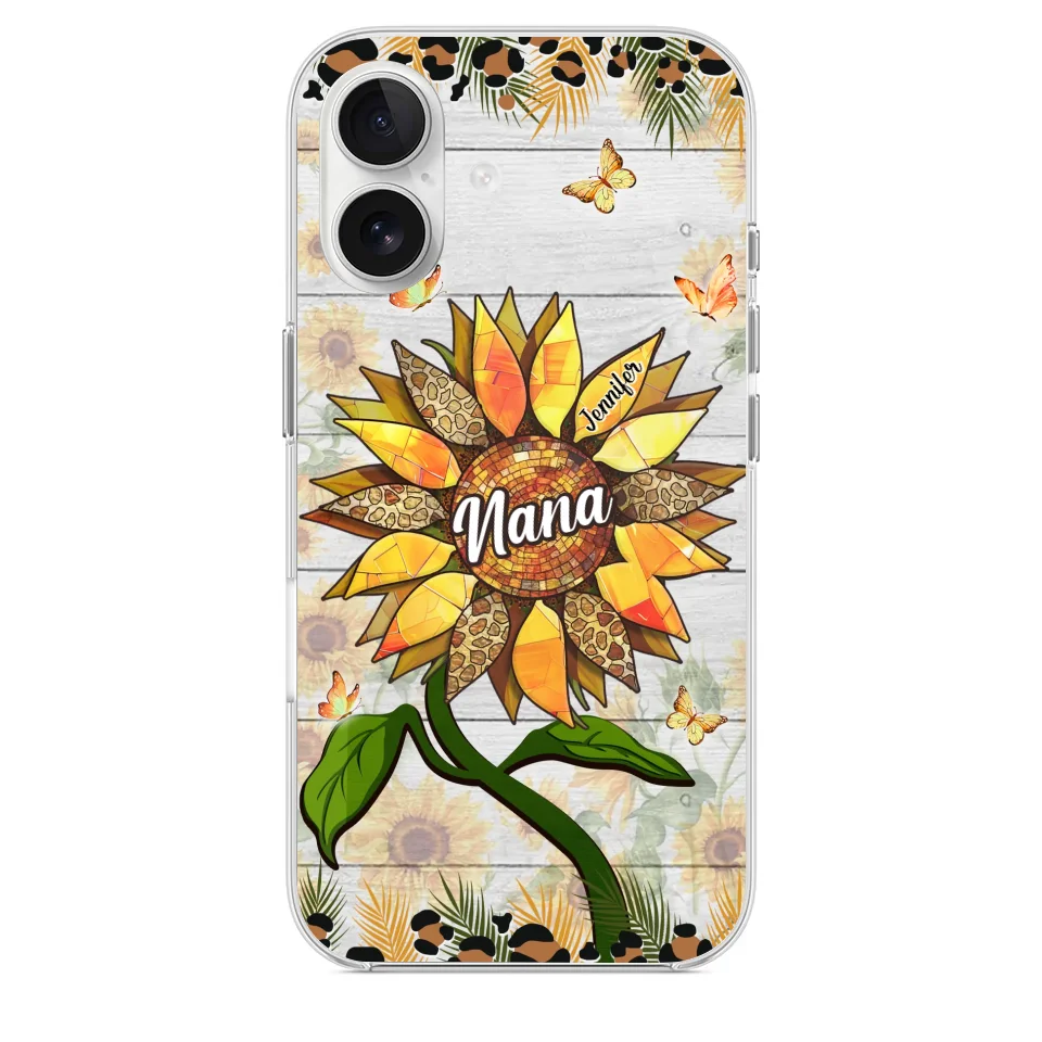 To The Wonderful Woman - Family Personalized Custom Clear Phone Case - Gift For Mom, Grandma