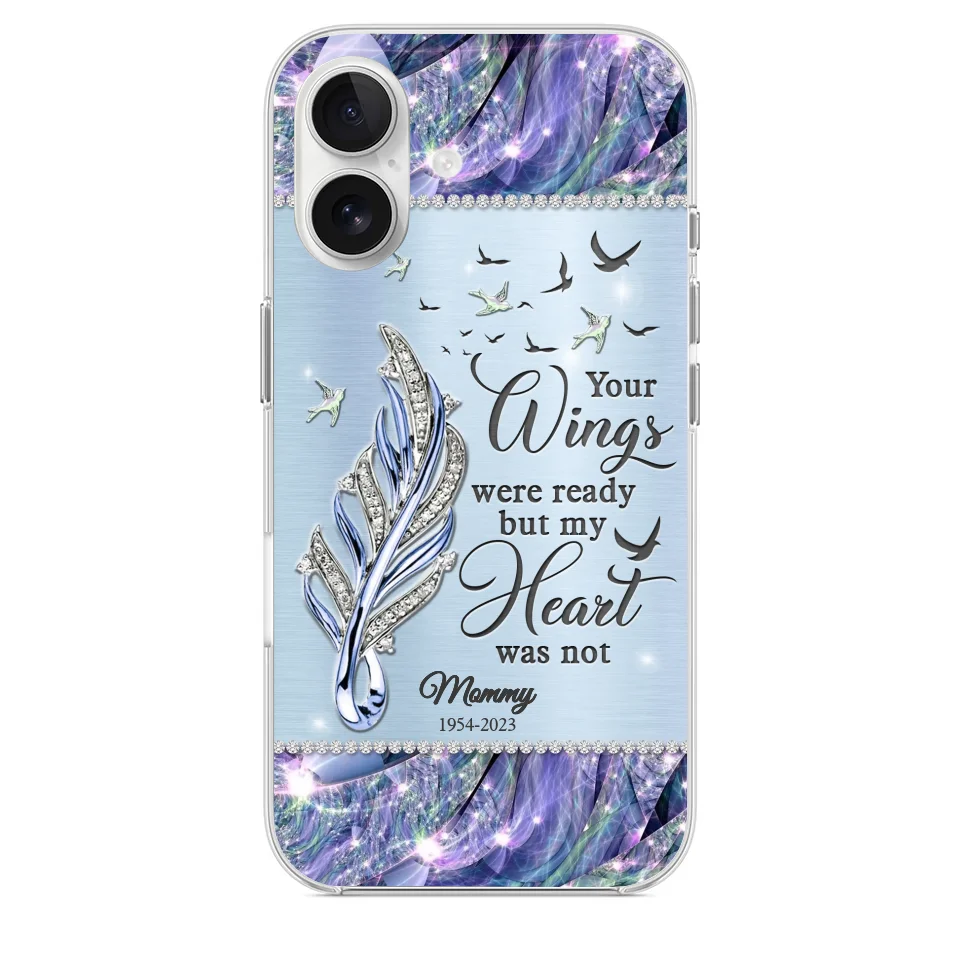 You'll Always Be In My Heart - Memorial Personalized Custom Clear Phone Case - Sympathy Gift For Family Members