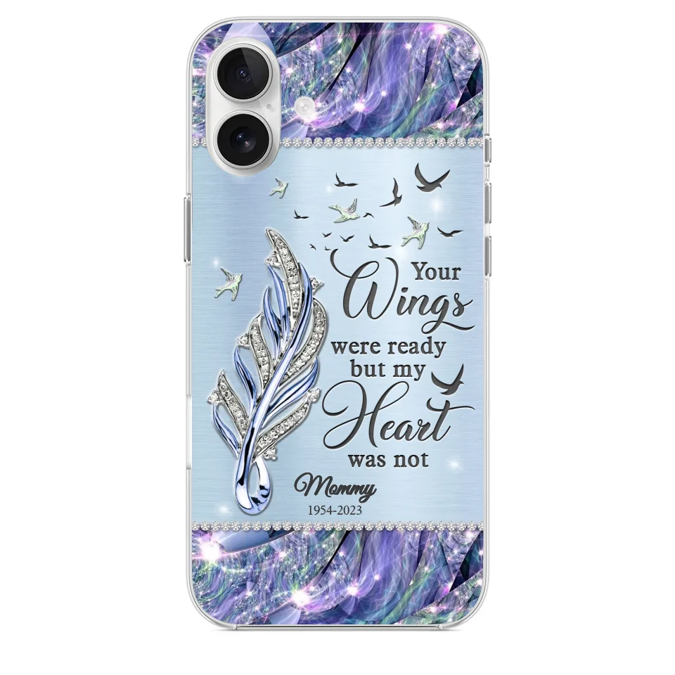 You'll Always Be In My Heart - Memorial Personalized Custom Clear Phone Case - Sympathy Gift For Family Members