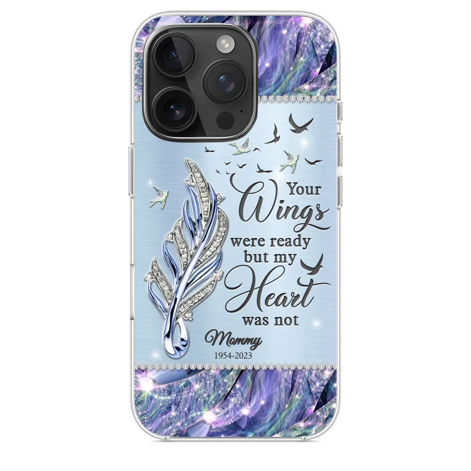 You'll Always Be In My Heart - Memorial Personalized Custom Clear Phone Case - Sympathy Gift For Family Members