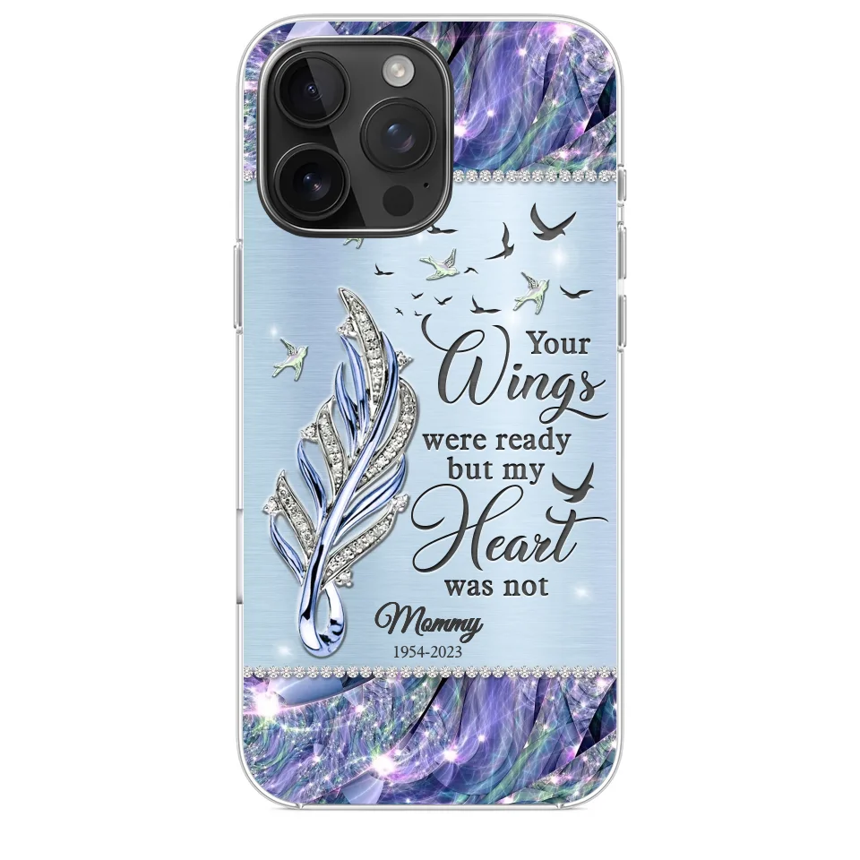 You'll Always Be In My Heart - Memorial Personalized Custom Clear Phone Case - Sympathy Gift For Family Members