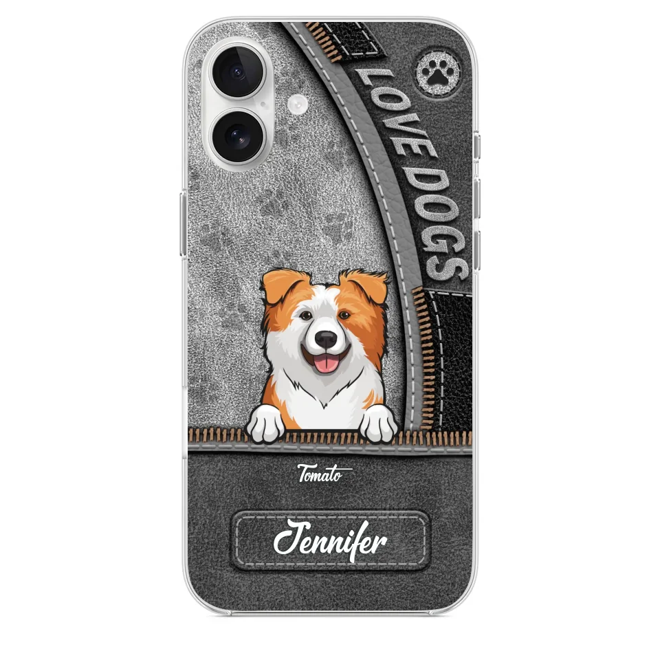 All You Need Is Love And A Dog - Dog Personalized Custom Clear Phone Case - Gift For Pet Owners, Pet Lovers