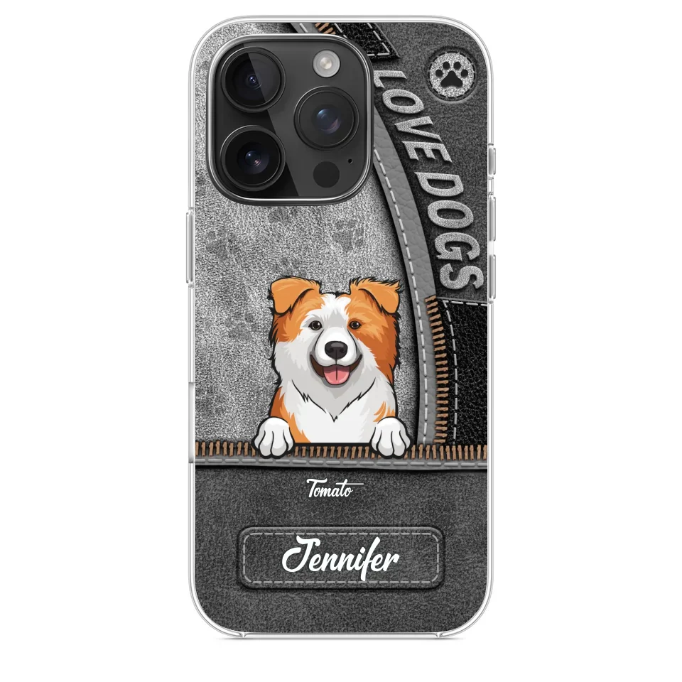 All You Need Is Love And A Dog - Dog Personalized Custom Clear Phone Case - Gift For Pet Owners, Pet Lovers