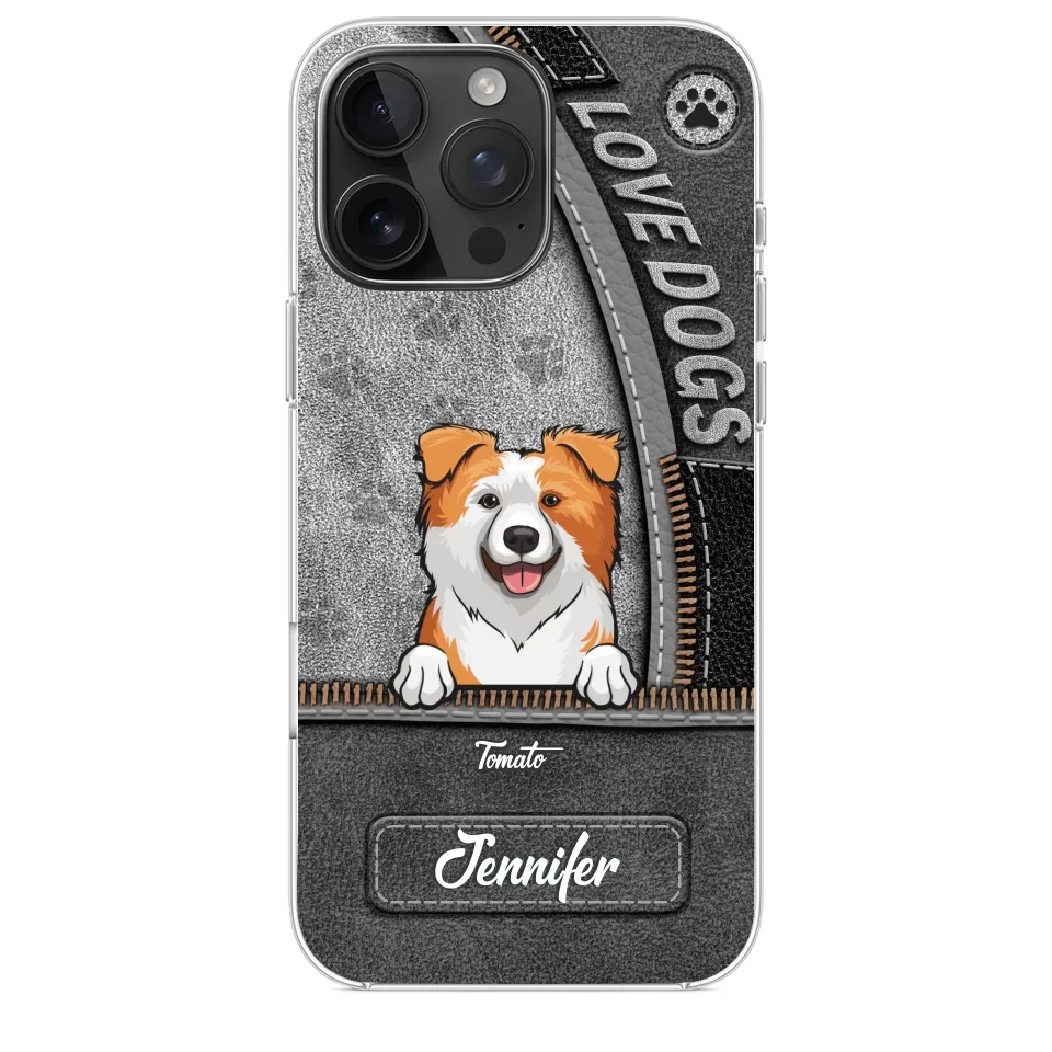 All You Need Is Love And A Dog - Dog Personalized Custom Clear Phone Case - Gift For Pet Owners, Pet Lovers