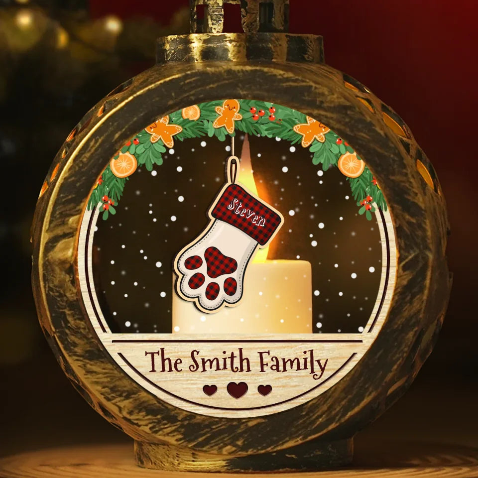 Believe In The Magic Of Christmas - Family Personalized Custom Candlelight Lantern Ornament - Christmas Gift For Family Members