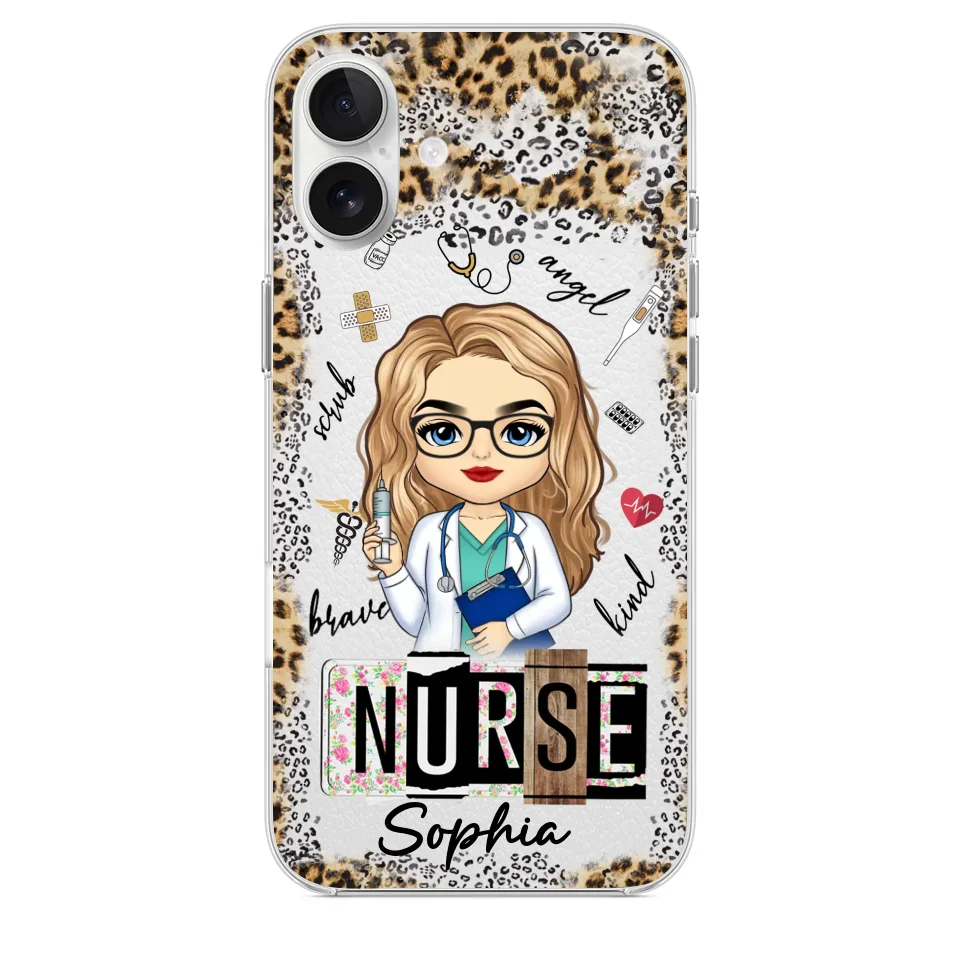 Dedicated Hands, Healing Hearts - Nurse Personalized Custom Clear Phone Case - Appreciation, Thank You Gift, Nurse Life, Doctor Life