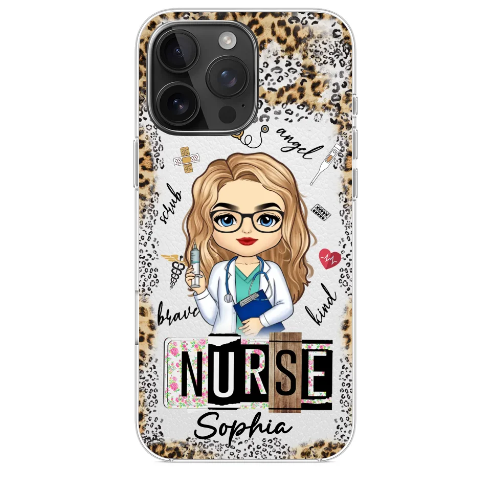 Dedicated Hands, Healing Hearts - Nurse Personalized Custom Clear Phone Case - Appreciation, Thank You Gift, Nurse Life, Doctor Life