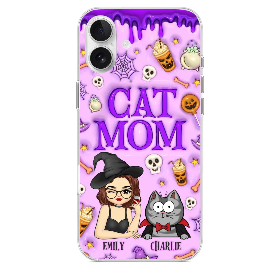 Cats Know How To Keep Us Smiling - Cat Personalized Custom 3D Inflated Effect Printed Clear Phone Case - Halloween Gift For Pet Owners, Pet Lovers