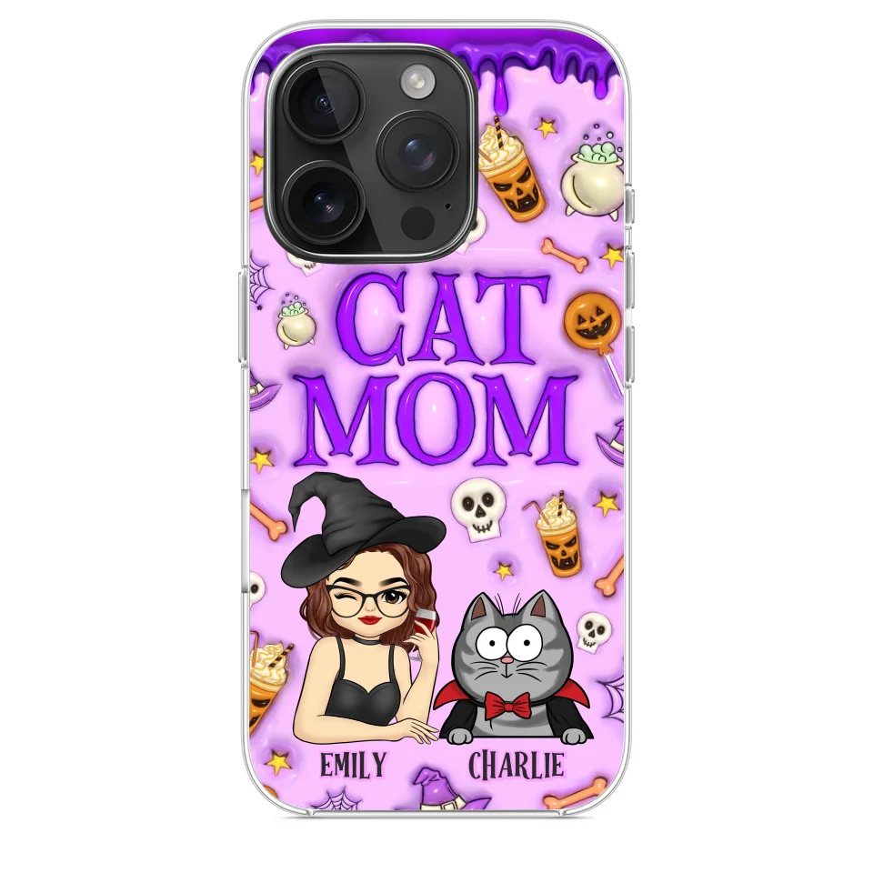 Cats Know How To Keep Us Smiling - Cat Personalized Custom 3D Inflated Effect Printed Clear Phone Case - Halloween Gift For Pet Owners, Pet Lovers