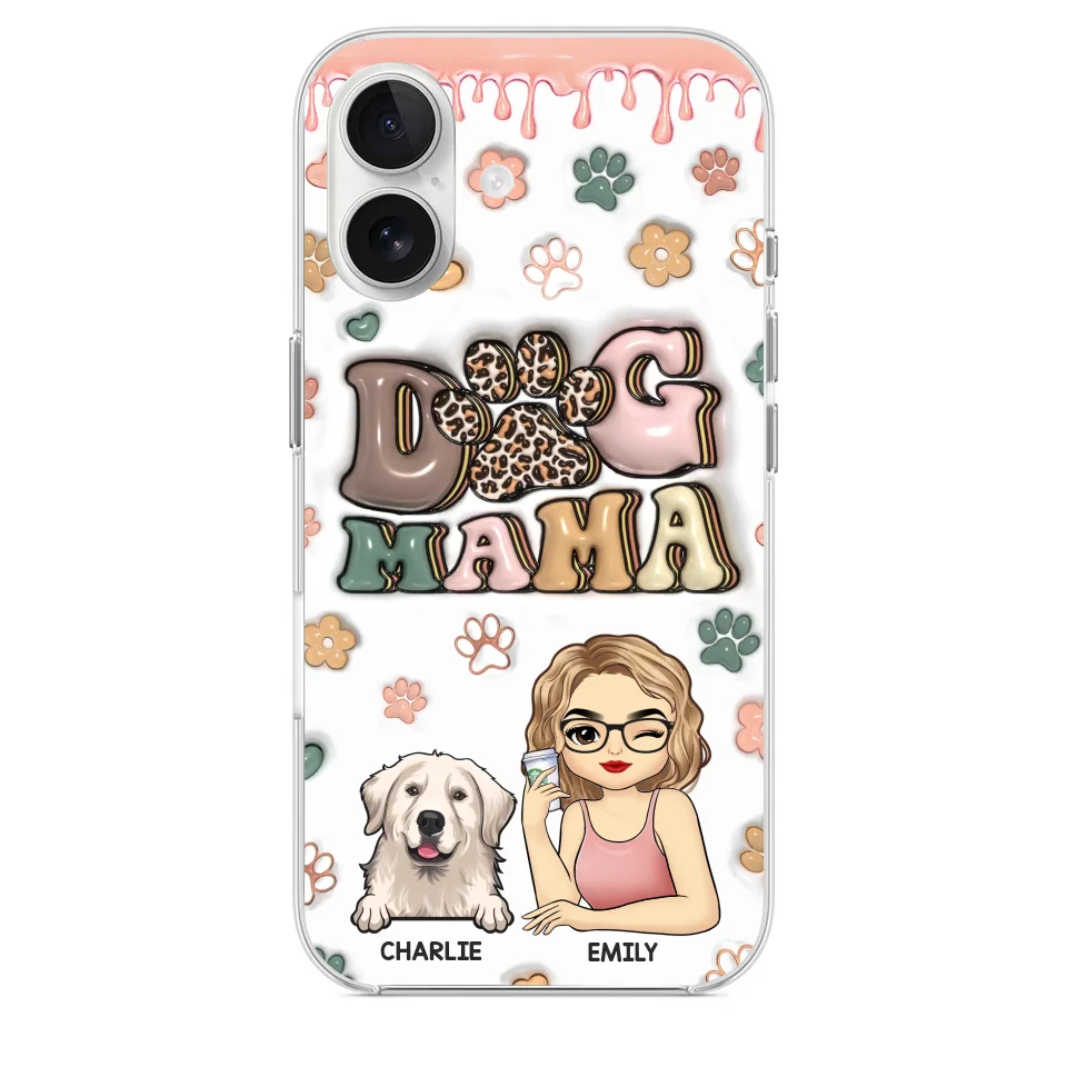 Life's Too Short, Hug Your Dog - Dog Personalized Custom 3D Inflated Effect Printed Clear Phone Case - Gift For Pet Owners, Pet Lovers