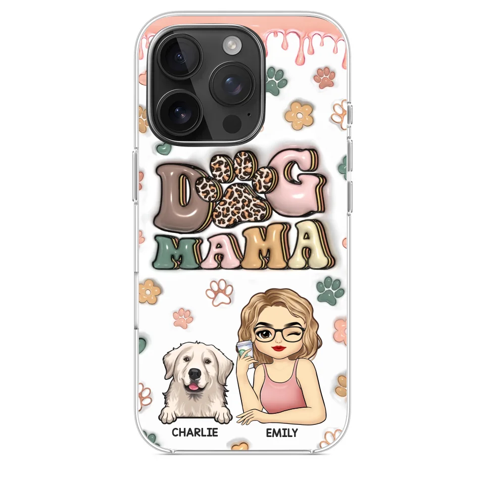 Life's Too Short, Hug Your Dog - Dog Personalized Custom 3D Inflated Effect Printed Clear Phone Case - Gift For Pet Owners, Pet Lovers