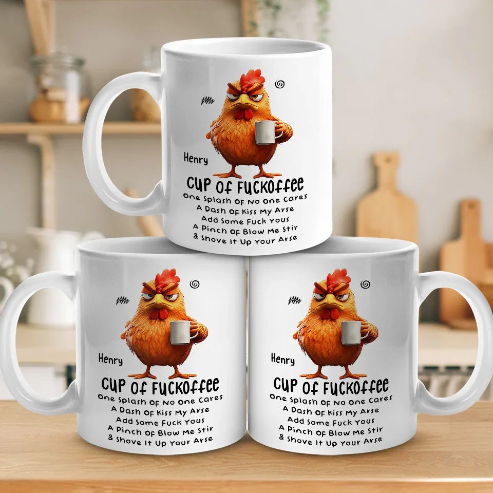 Touch My Coffee, And It’s Game On - Friend Personalized Custom Mug - Christmas Gift For Best Friends, Sisters, Family Members, Coworkers
