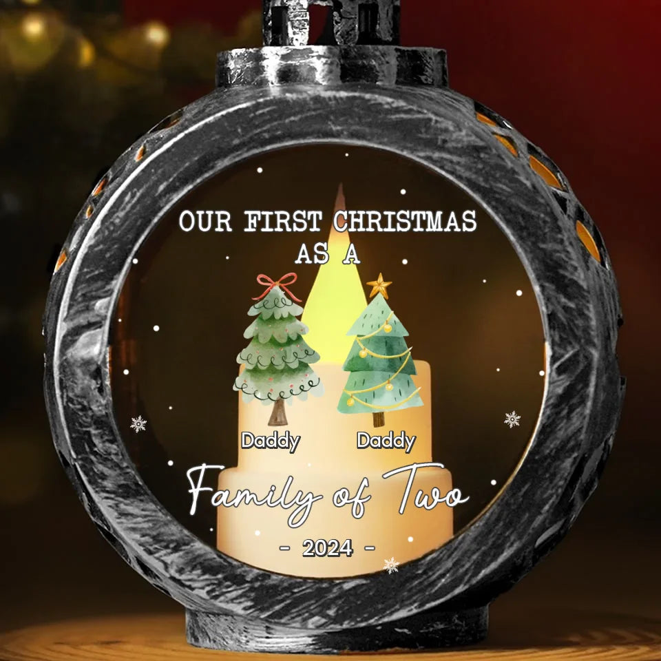 Family, The Best Gift Of All - Family Personalized Custom Candlelight Lantern Ornament - Christmas Gift For Family Members, First Christmas
