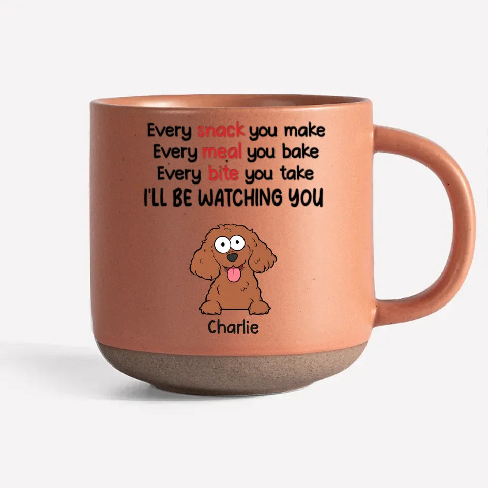 Pawsitively In Love With My Four-Legged Bestie - Dog & Cat Personalized Custom Printed Pottery Mug - Gift For Pet Owners, Pet Lovers