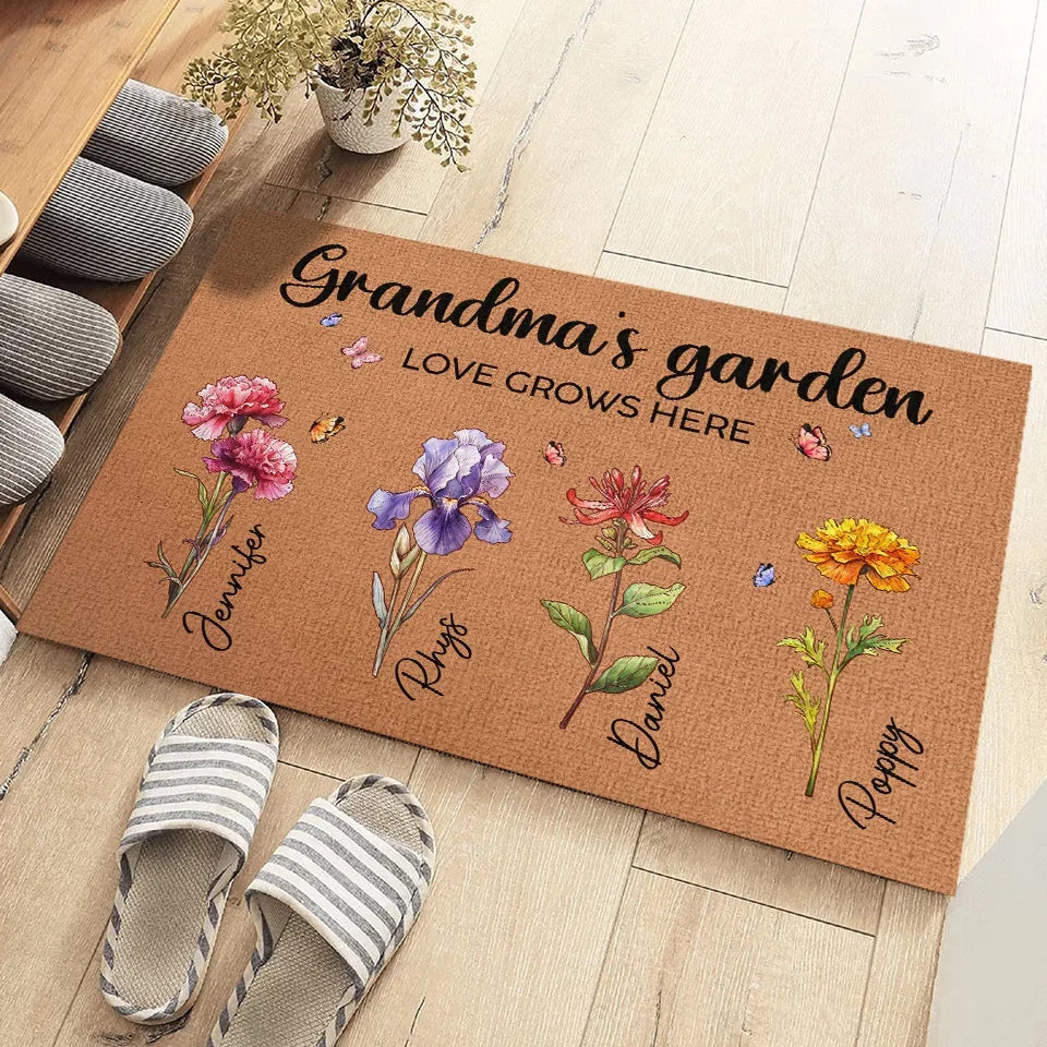 A House Needs A Grandma In It - Family Personalized Custom Home Decor Decorative Mat - Christmas Gift, House Warming Gift For Grandma, Grandparents