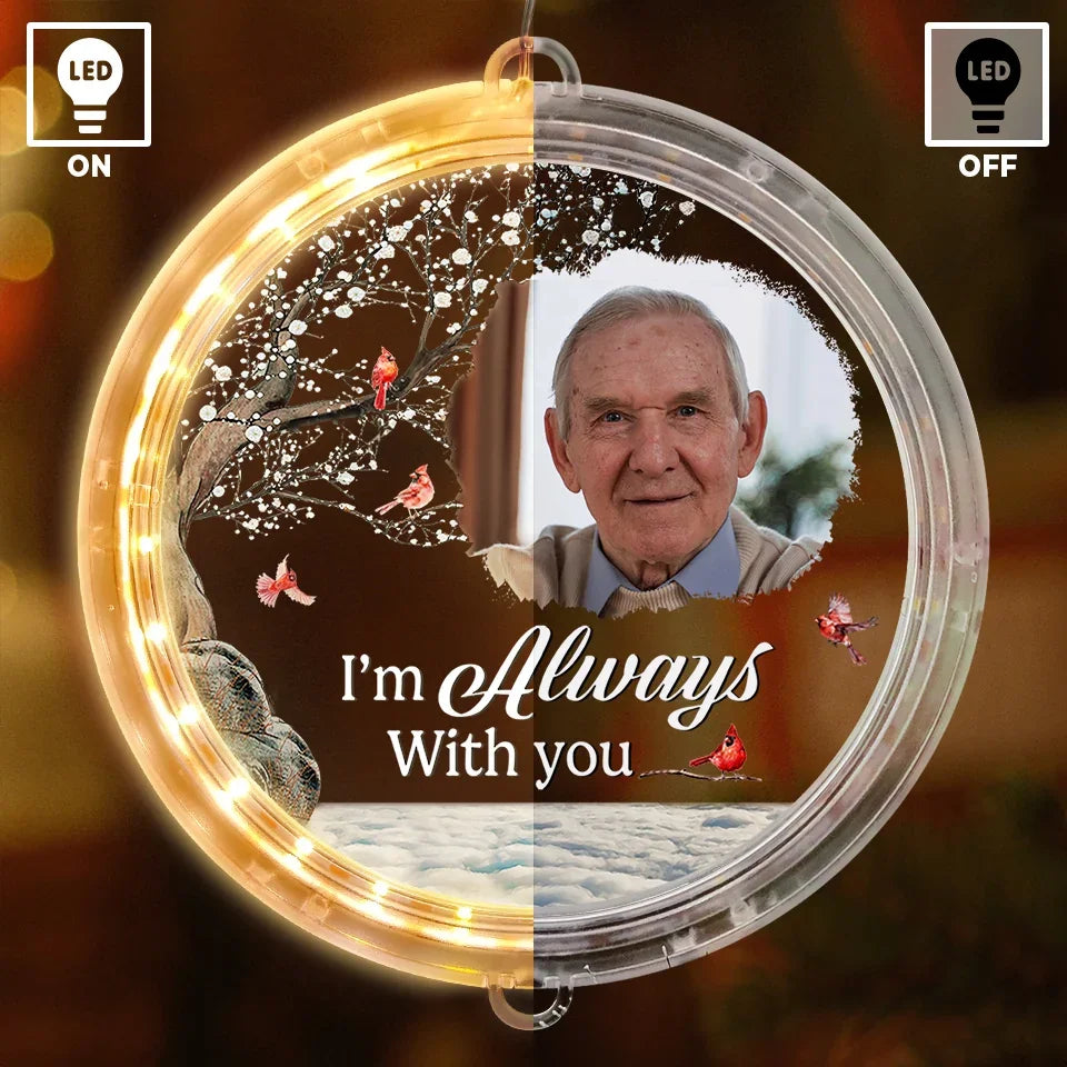 Custom Photo With Deepest Sympathy And Love - Memorial Personalized Custom LED Pendant Light Ornament - Sympathy Gift, Christmas Gift For Family Members