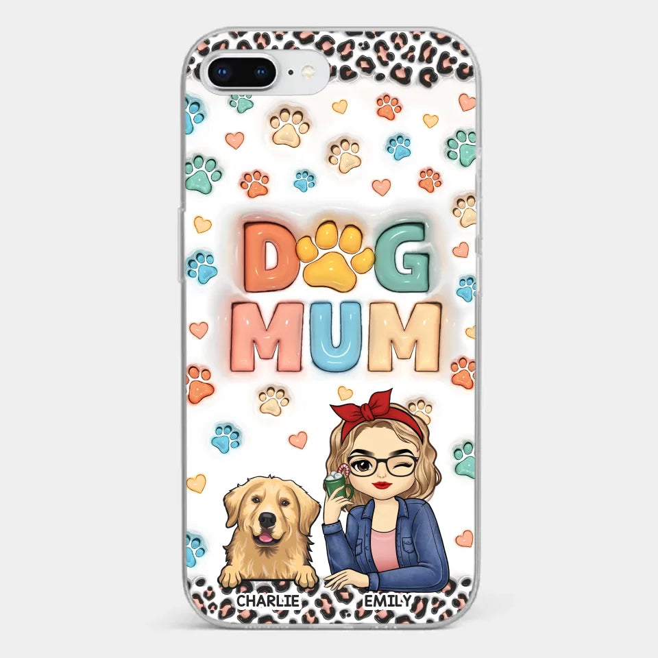 Furry Friends By My Side - Dog & Cat Personalized Custom 3D Inflated Effect Printed Clear Phone Case - Christmas Gift For Pet Owners, Pet Lovers