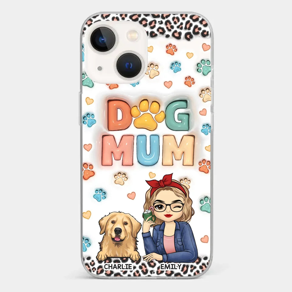 Furry Friends By My Side - Dog & Cat Personalized Custom 3D Inflated Effect Printed Clear Phone Case - Christmas Gift For Pet Owners, Pet Lovers
